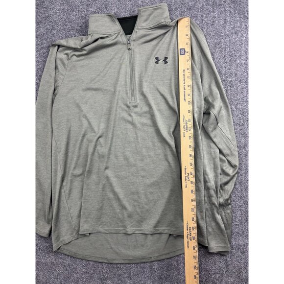Under Armour Pullover Mens XL HeatGear Quarter Zip Long Sleeve Shirt Athletic - Picture 3 of 7